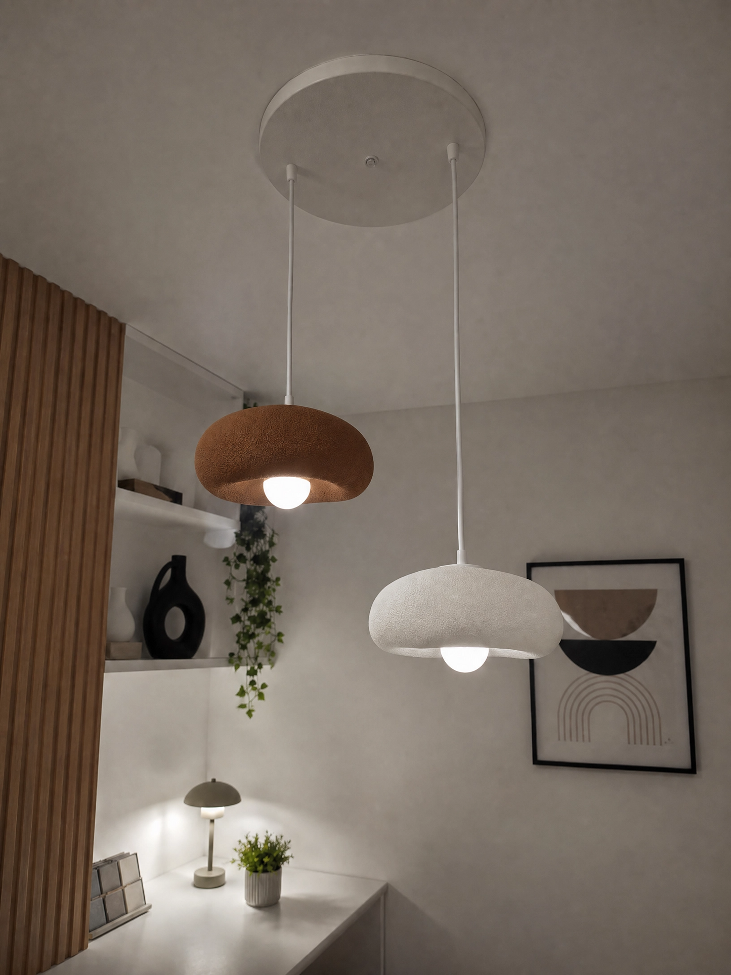 Doğal Dokunuşlarla Modern Aydınlatma (Hediye E27 Ampullü)