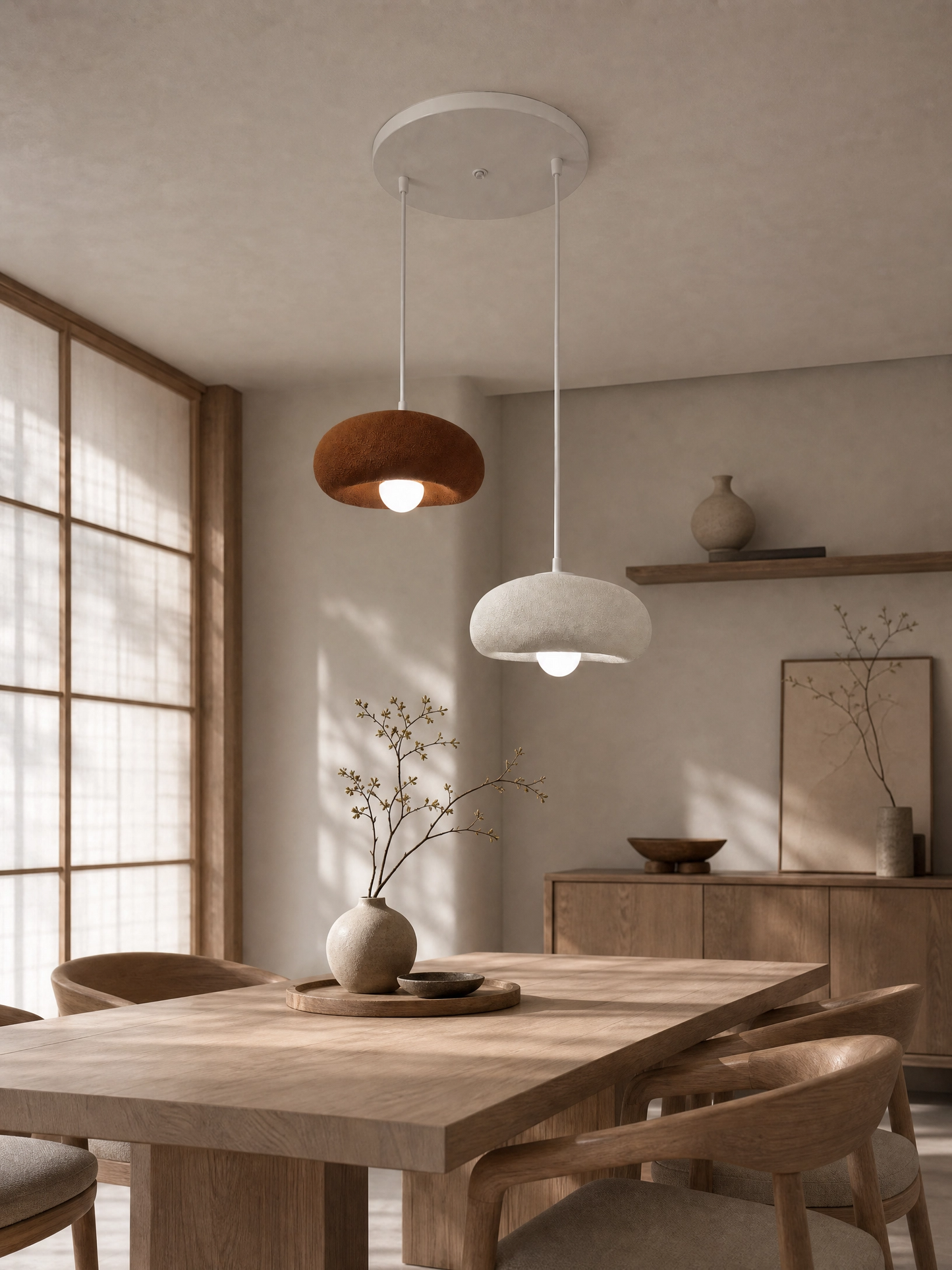 Doğal Dokunuşlarla Modern Aydınlatma (Hediye E27 Ampullü)