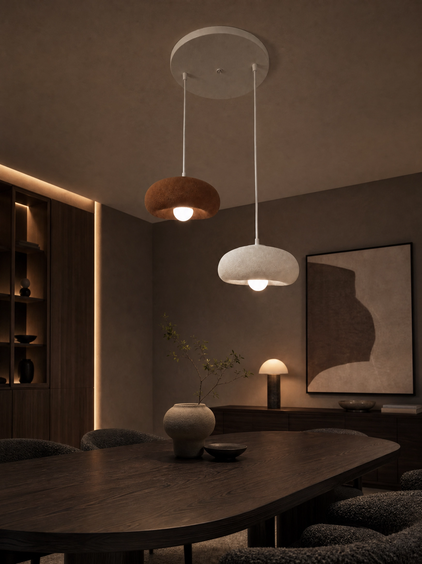Doğal Dokunuşlarla Modern Aydınlatma (Hediye E27 Ampullü)